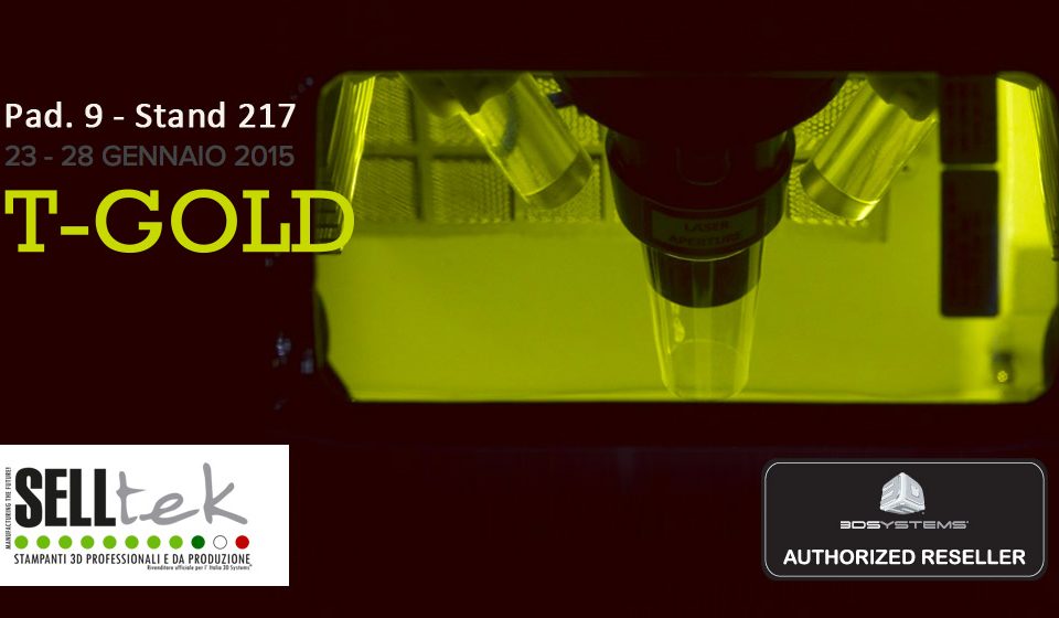 Stampa 3D al TGold Vicenza 2015 Selltek
