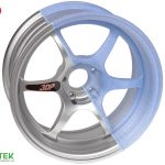 Sezione di cerchione auto sportiva 3D